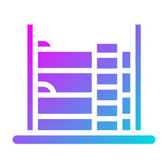 Bunk Bed Vector Icon Design Illustration