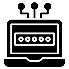 Solid Laptop Password icon