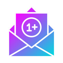 Unread Vector Icon Design Illustration