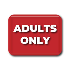 18 plus sign button, Warning only for 18 years and over. Only for adults.. Isolated on dark background. Illustration vector