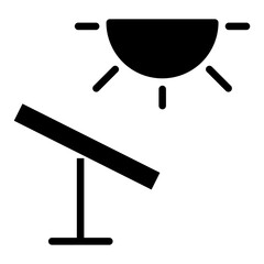 Solid  Solar Energy icon