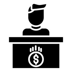Solid Dollar helpdesk icon