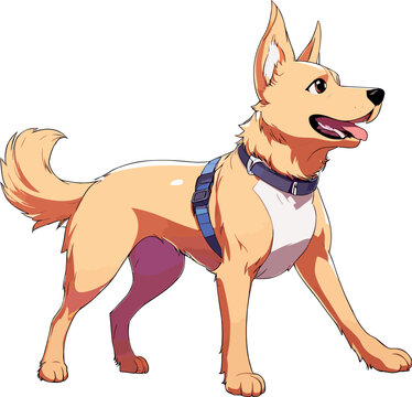 Dog animi Style -vector,
Dog Cartoon Style
