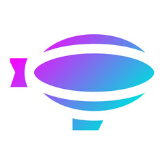 Flying Airship Vector Icon Design Illustration © Graphixs Art