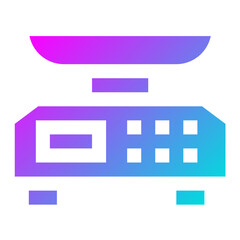 Weight Scale Vector Icon Design Illustration