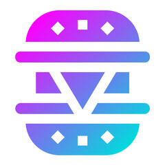 Cheese Burger Vector Icon Design Illustration