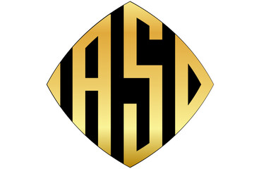 Obraz premium ASD, AS, SD, logo. Abstract initial monogram letter alphabet logo design