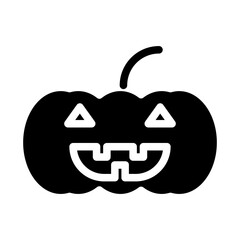 Solid Pumpkin face icon