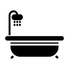 Solid Bathroom tub icon