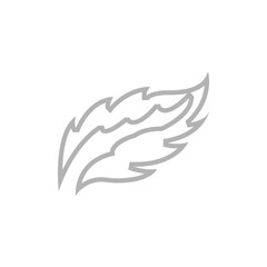 tree leaves icon on a white background, vector illustration