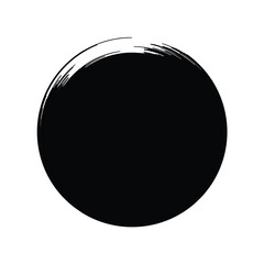 Grunge Circle Shape Filled Abstract rounded shape