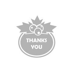 thanksgiving day icon on white background, vector illustration