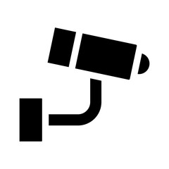 Fototapeta premium Solid Cctv icon