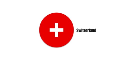 Switzerland flags, European countries flags