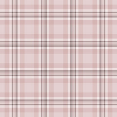 Plaid textile pattern of fabric seamless background with a vector check texture tartan.
