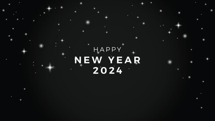 Free vector happy new year 2024 background 