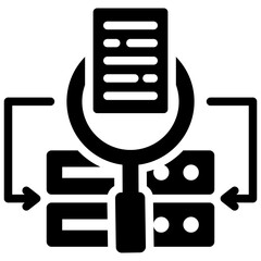 Survey Data Collection Glyph Icon