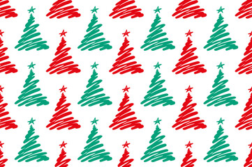 Holiday background. Christmas seamless pattern. Xmas, New year background. Print for wrapping paper web textile. Vector illustration.