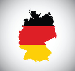 Germany flag map vector design