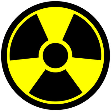 yellow radiation sign illustration