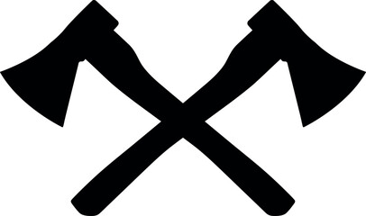 Crossed Axes SVG Cut File for Cricut and Silhouette, EPS Vector, PNG , JPEG , Zip Folder