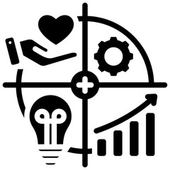 Hospital Goal Glyph Icon