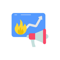 Trending Topic icon in vector. Illustration