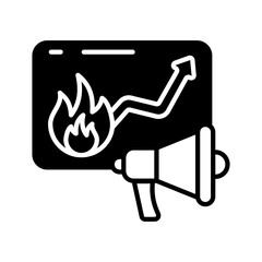 Trending Topic icon in vector. Illustration