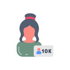 Micro Influencer icon in vector. Illustration