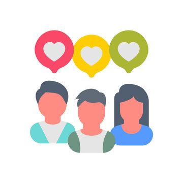 Community icon in vector. Illustration