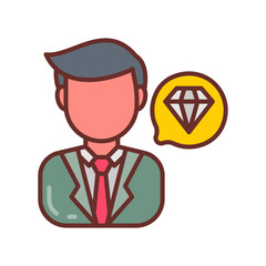 Personal Brand icon in vector. Illustration