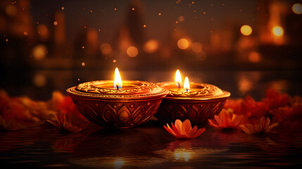 Diwali Lights - Festive of India - Festival of Lights - Generated by AI