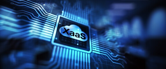 XaaS PaaS SaaS IaaS DBaaS Infrasstructure Service Data Base Platform development solution for business.