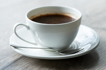 cup of coffee on white background