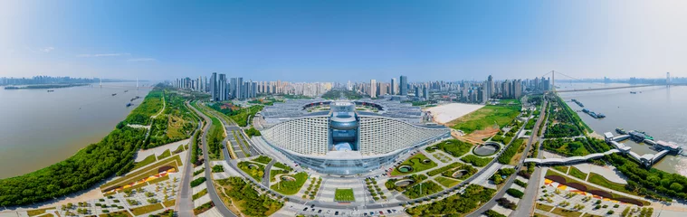 Fototapeten Aerial view of Wuhan International Expo Center © Hao