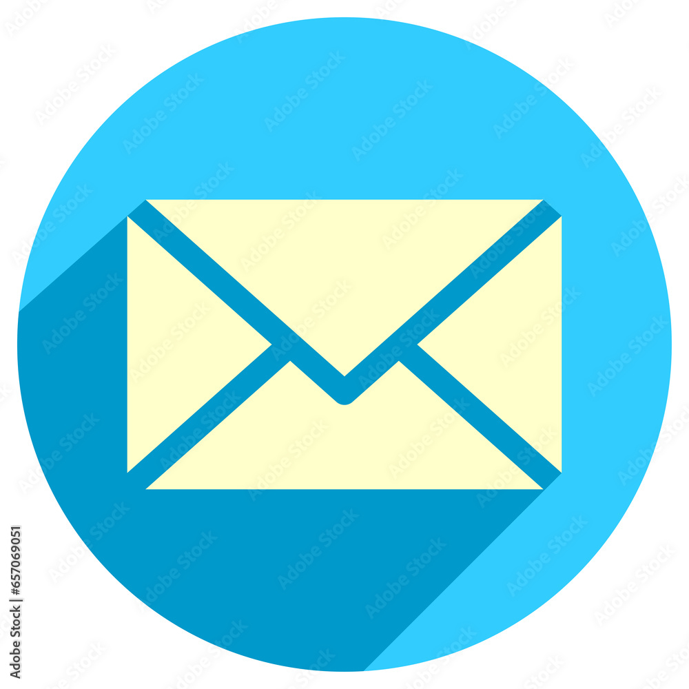 Aufkleber mail icon sign. letter envelope symbol. message send to address illustration.
