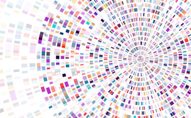 Dna test infographic. Genome sequence map.