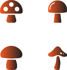 illustration of mushrooms