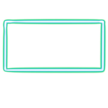 geometric rectangle glowing desktop icon, neon sticker, neon geometric rectangle figure, glowing figure, neon geometrical figures 
