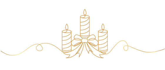 christmas vector line art style illustration eps 10