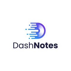 The modern logo, a combination of digital speed and vinyl, is very suitable for use as a digital recording logo.