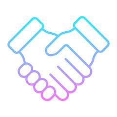 Cooperation Gradient Icon