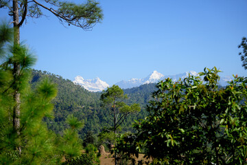Chaukori Snow Capped Himalayan Peaks in Uttarakhand