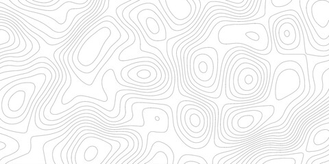 Topographic map background geographic line map with elevation assignments. Modern design with White background with topographic wavy pattern design.paper texture Imitation of a geographical map shades