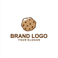 brown bakery chip logo vector