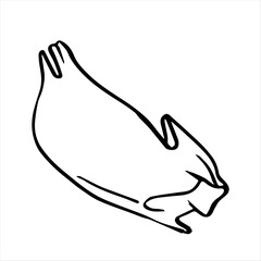 Artichoke fresh vegetable, cone, natural healthy food. Drawing graphic, organic and vegan, ripe plant in salad, eco farm. Vector drawing.