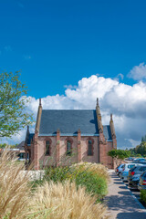 Westfassade der Marienkinderkapelle in Molsheim. Departement Bas-Rhin in der Region Elsass in Frankreich