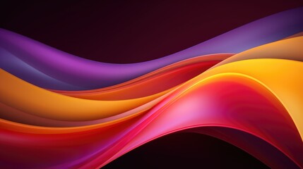 Abstract gradient background with pink, red, orange, yellow colors waves