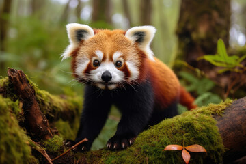 Naklejka premium Red Panda in the wild
