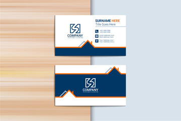 Real estate company  business card or visiting card design